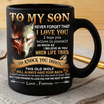 Mom To Son - Never Forget I Love You- Coffee Mug M111