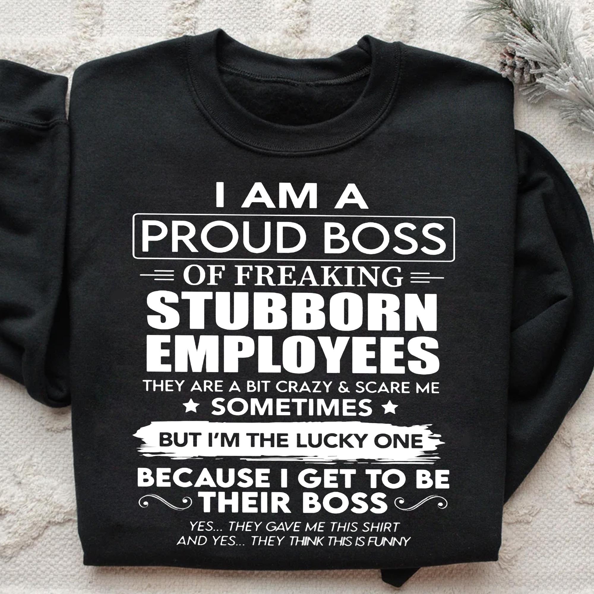 Proud Boss of Awesome Employees Shirt