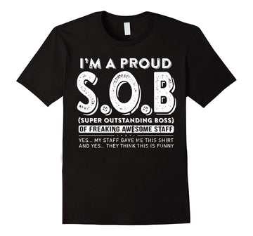 World's Best SOB - Unique Gift for Boss, Manager, Co-worker - Funny Classic T-Shirt